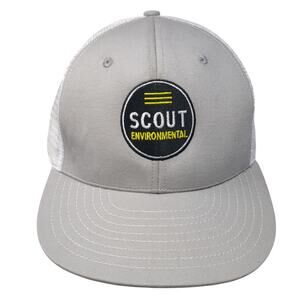 Scout Environmental Snapback Trucker Hat Gray One Size Mesh Back Outdoor